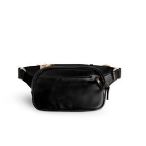 Andar The Indie Premium Leather Belt Bag - Jet Black